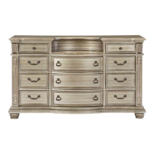 Cavalier Dresser in Gold/Silver/Champagne - 1757SV-5 - FAMSA Furniture (TX)
