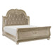 Cavalier 4pc Set (QB+NS+DR+MR) in Gold/Silver/Champagne - 1757SV-1*4 - FAMSA Furniture (TX)