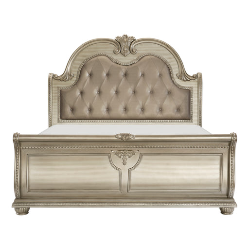 Cavalier Queen Bed in Gold/Silver/Champagne - 1757SV-1 - FAMSA Furniture (TX)