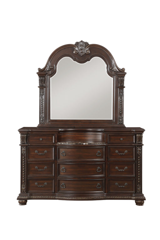 Cavalier Mirror in Cherry - 1757-6 - FAMSA Furniture (TX)