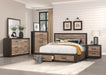 Miter Nightstand in Gray/Brown - 1762-4 - FAMSA Furniture (TX)