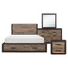 Miter 4pc Set (QB+NS+DR+MR) in Brown/Gray - 1762-1*4 - FAMSA Furniture (TX)