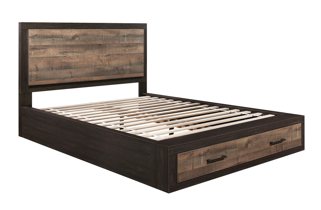 Miter 4pc Set (QB+NS+DR+MR) in Brown/Gray - 1762-1*4 - FAMSA Furniture (TX)