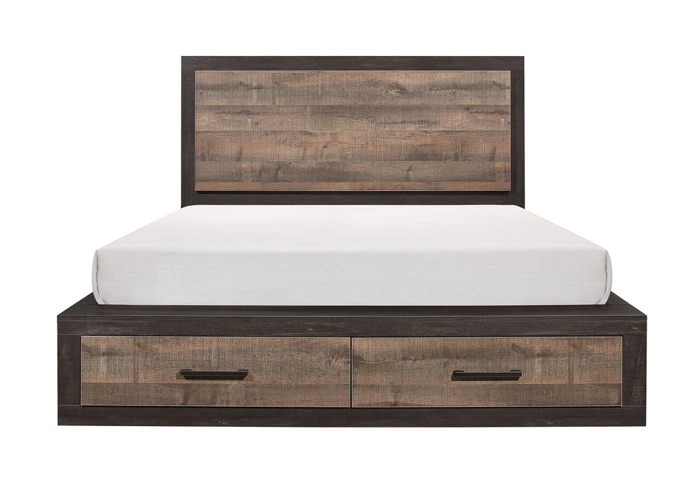 Miter 4pc Set (QB+NS+DR+MR) in Brown/Gray - 1762-1*4 - FAMSA Furniture (TX)