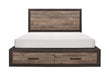 Miter 4pc Set (QB+NS+DR+MR) in Brown/Gray - 1762-1*4 - FAMSA Furniture (TX)