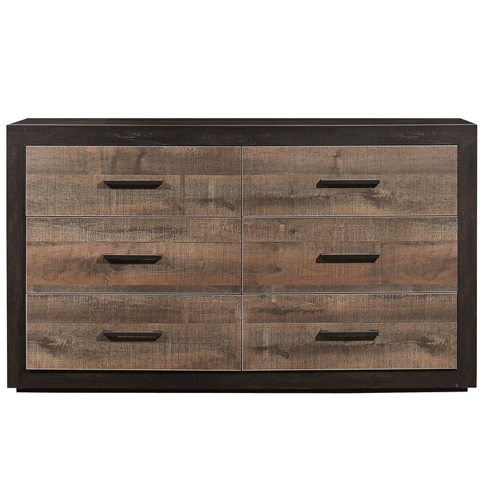 Miter Dresser in Brown/Gray - 1762-5 - FAMSA Furniture (TX)