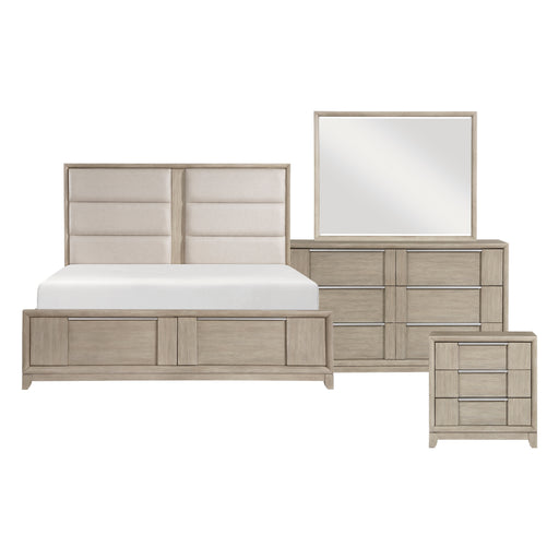 Mckewen 4pc Set (QB+NS+DR+MR) in Gray - 1820N-1*4 - FAMSA Furniture (TX)