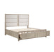 Mckewen Eastern King Platform Bed with Footboard Storage in Gray - 1820NK-1EK - FAMSA Furniture (TX)