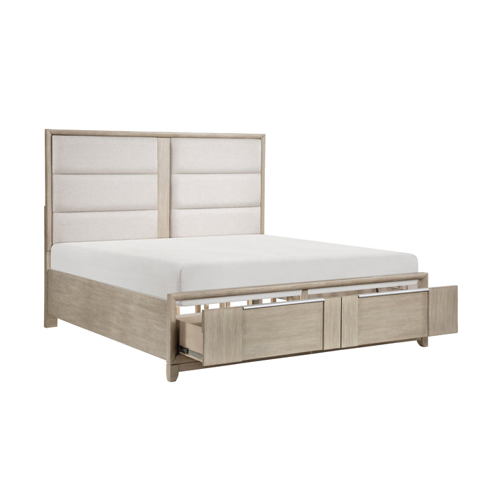 Mckewen 4pc Set (QB+NS+DR+MR) in Gray - 1820N-1*4 - FAMSA Furniture (TX)