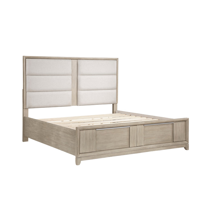 Mckewen 4pc Set (QB+NS+DR+MR) in Gray - 1820N-1*4 - FAMSA Furniture (TX)