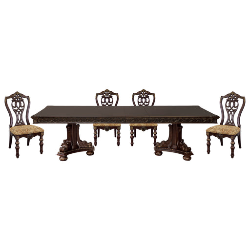 Catalonia 5pc Set (TB+4S) in Cherry - 1824-112*5 - FAMSA Furniture (TX)