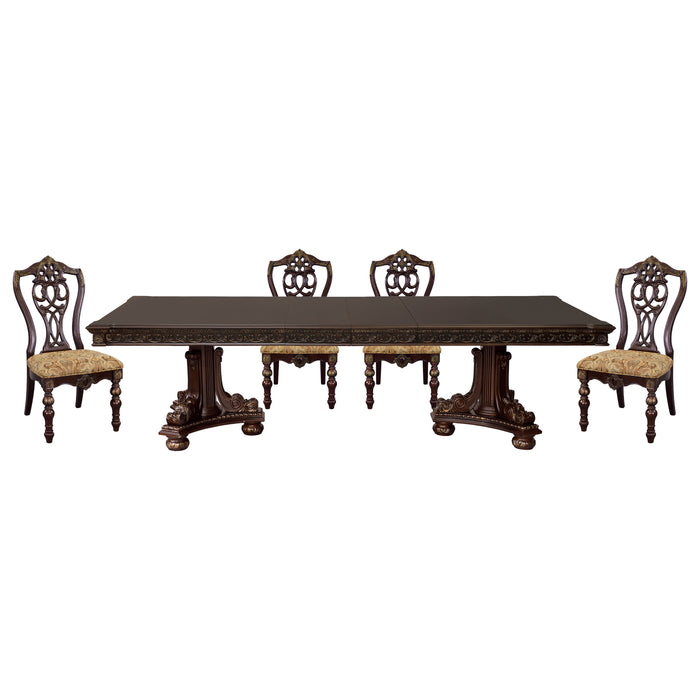 Catalonia 5pc Set (TB+4S) in Cherry - 1824-112*5 - FAMSA Furniture (TX)