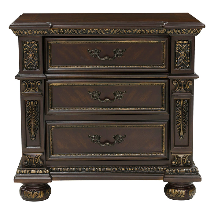 Catalonia 4PC SET: 1QB,1NS,1DR,1MR in Cherry - 1824-1*4 - FAMSA Furniture (TX)