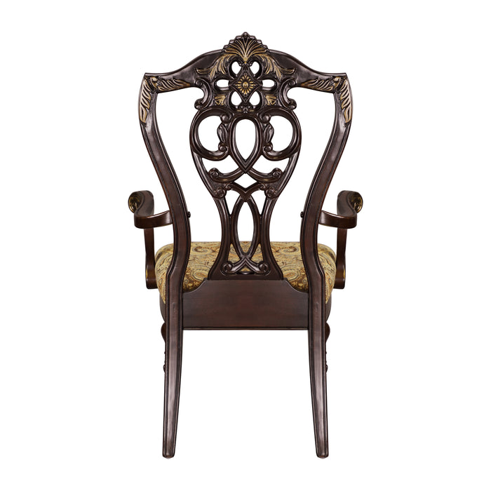 Catalonia Arm Chair in Cherry - 1824A - FAMSA Furniture (TX)