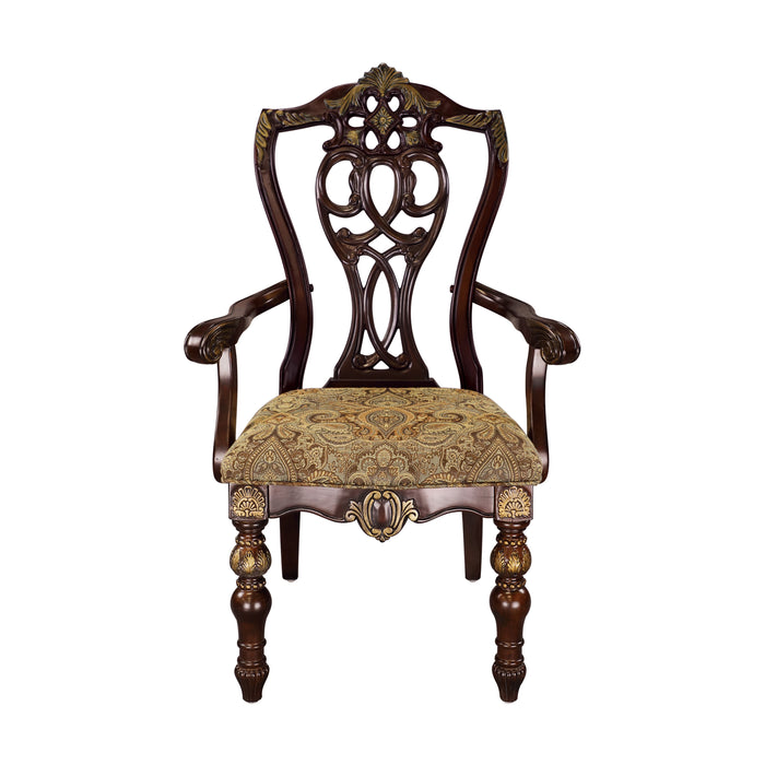 Catalonia Arm Chair in Cherry - 1824A - FAMSA Furniture (TX)