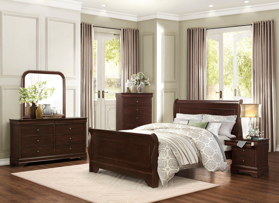 Abbeville Nightstand, Hidden Drawer in Cherry - 1856-4 - FAMSA Furniture (TX)