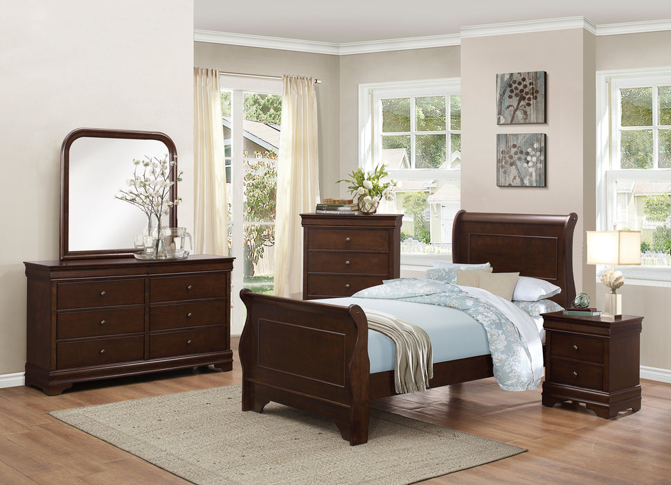 Abbeville Nightstand, Hidden Drawer in Cherry - 1856-4 - FAMSA Furniture (TX)