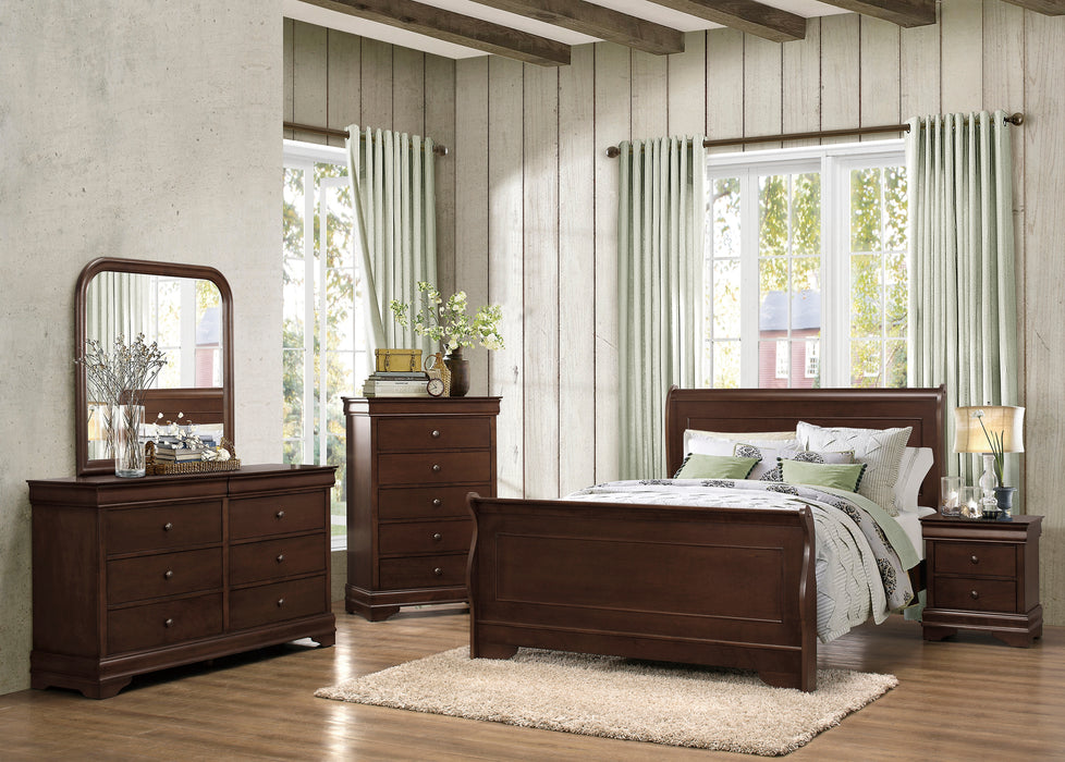 Abbeville Nightstand, Hidden Drawer in Cherry - 1856-4 - FAMSA Furniture (TX)