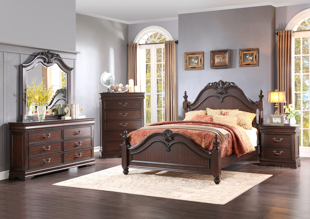 Mont Belvieu Nightstand, Hidden Drawer in Cherry - 1869-4 - FAMSA Furniture (TX)
