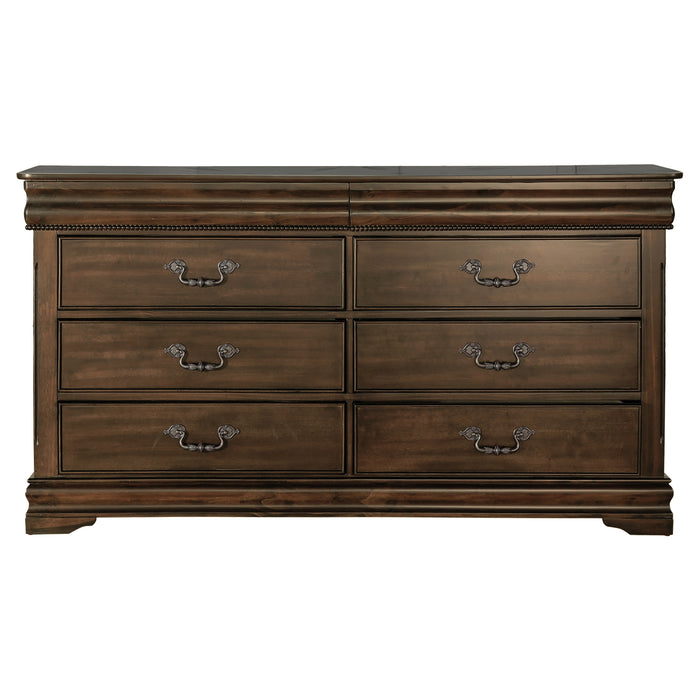 Mont Belvieu Dresser, Two Hidden Drawers in Cherry - 1869-5 - FAMSA Furniture (TX)