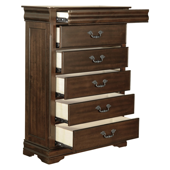 Mont Belvieu Chest, Hidden Drawer in Cherry - 1869-9 - FAMSA Furniture (TX)