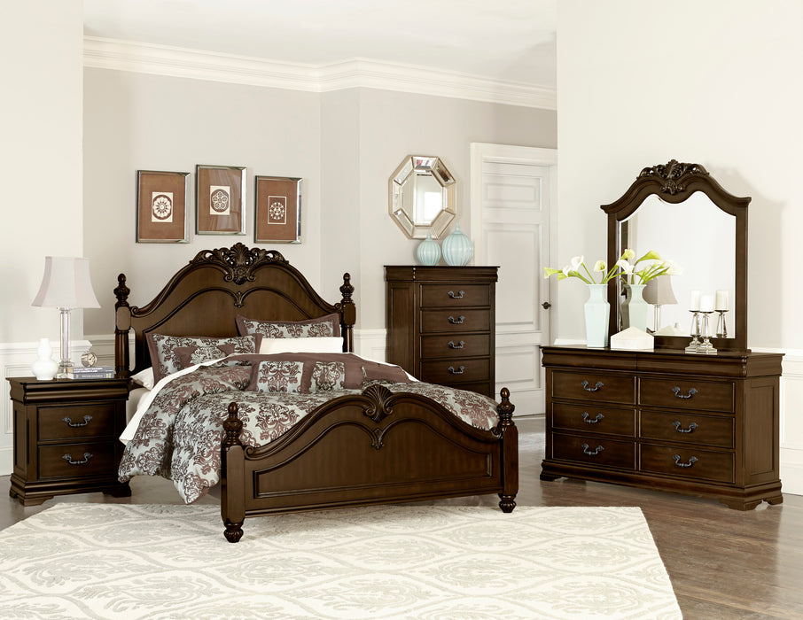 Mont Belvieu Nightstand, Hidden Drawer in Cherry - 1869-4 - FAMSA Furniture (TX)