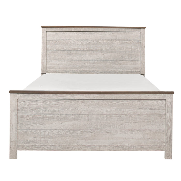 Nashville 4pc Set (QB+NS+DR+MR) in Brown/White - 1903-1*4 - FAMSA Furniture (TX)