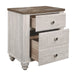 Nashville Nightstand in Brown/White - 1903-4 - FAMSA Furniture (TX)
