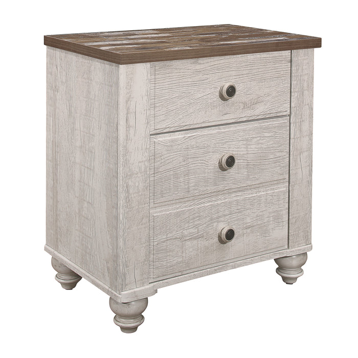 Nashville Nightstand in Brown/White - 1903-4 - FAMSA Furniture (TX)