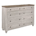 Nashville Dresser in White/Brown - 1903-5 - FAMSA Furniture (TX)