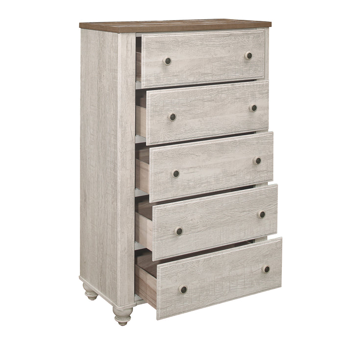 Nashville Chest in White/Brown - 1903-9 - FAMSA Furniture (TX)