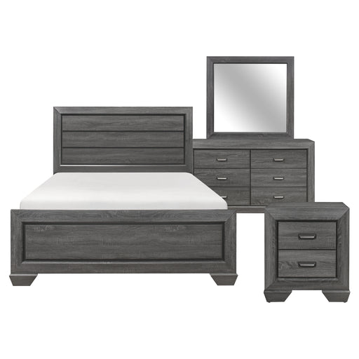 Beechnut 4pc Set (QB+NS+DR+MR) in Gray - 1904GY-1*4 - FAMSA Furniture (TX)
