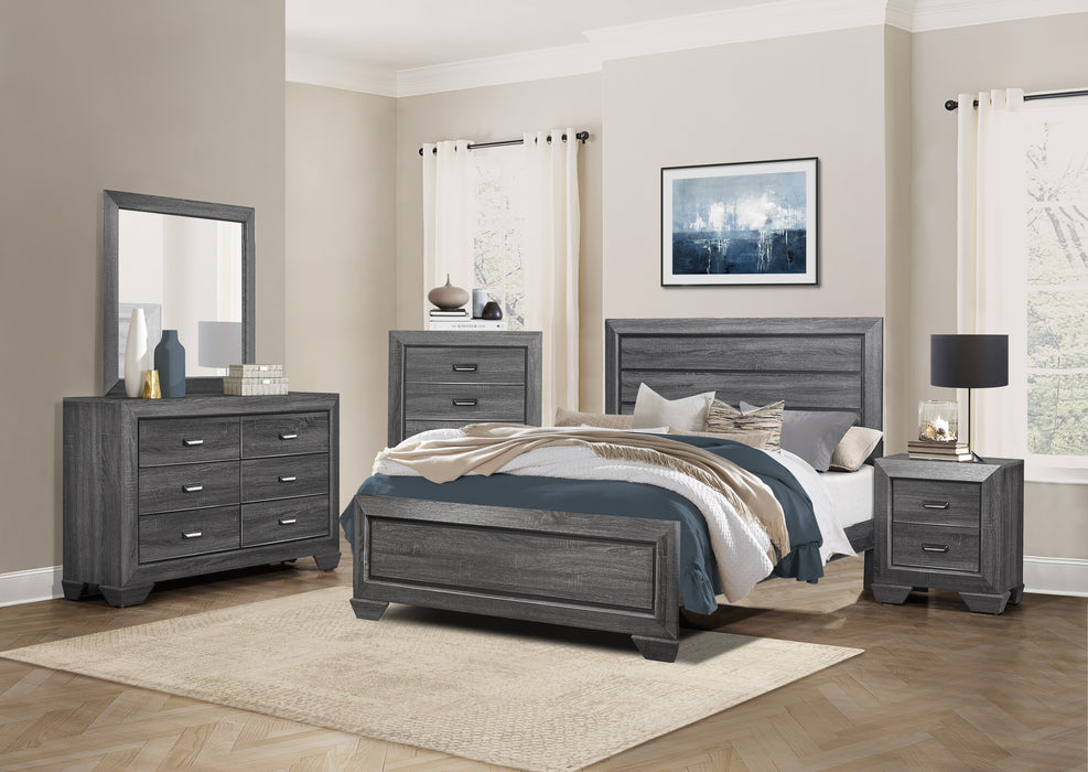 Beechnut Full Bed in Gray - 1904FGY-1 - FAMSA Furniture (TX)
