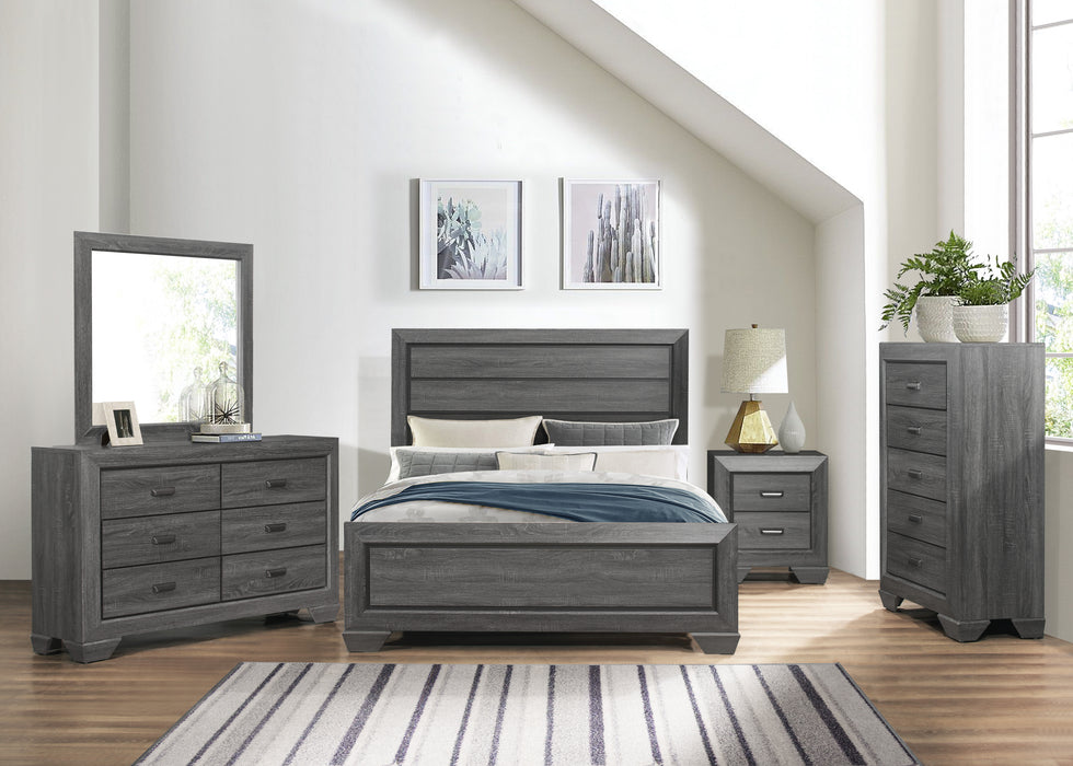 Beechnut Full Bed in Gray - 1904FGY-1 - FAMSA Furniture (TX)