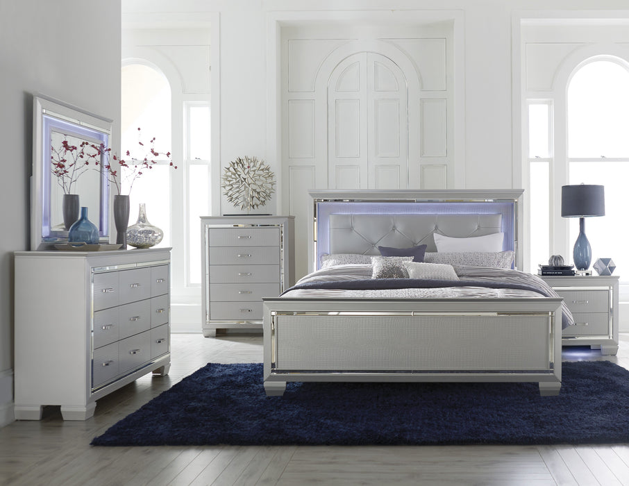 Allura (3)Full Bed, LED Lighting in Gold/Silver/Champagne/Transparent - 1916F-1* - FAMSA Furniture (TX)