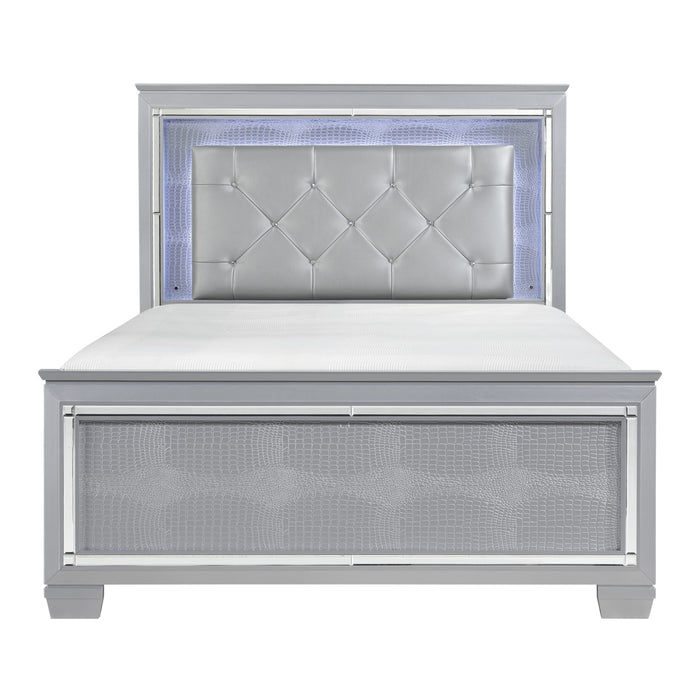 Allura 4pc Set (QB+NS+DR+MR) in Gold/Silver/Champagne/Transparent - 1916-1*4 - FAMSA Furniture (TX)