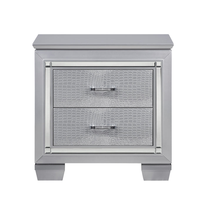 Allura 4pc Set (QB+NS+DR+MR) in Gold/Silver/Champagne/Transparent - 1916-1*4 - FAMSA Furniture (TX)