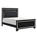 Allura 4pc Set (QB+NS+DR+MR) in Transparent/Black - 1916BK-1*4 - FAMSA Furniture (TX)