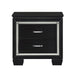 Allura 4pc Set (QB+NS+DR+MR) in Transparent/Black - 1916BK-1*4 - FAMSA Furniture (TX)