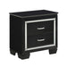 Allura 4pc Set (QB+NS+DR+MR) in Transparent/Black - 1916BK-1*4 - FAMSA Furniture (TX)