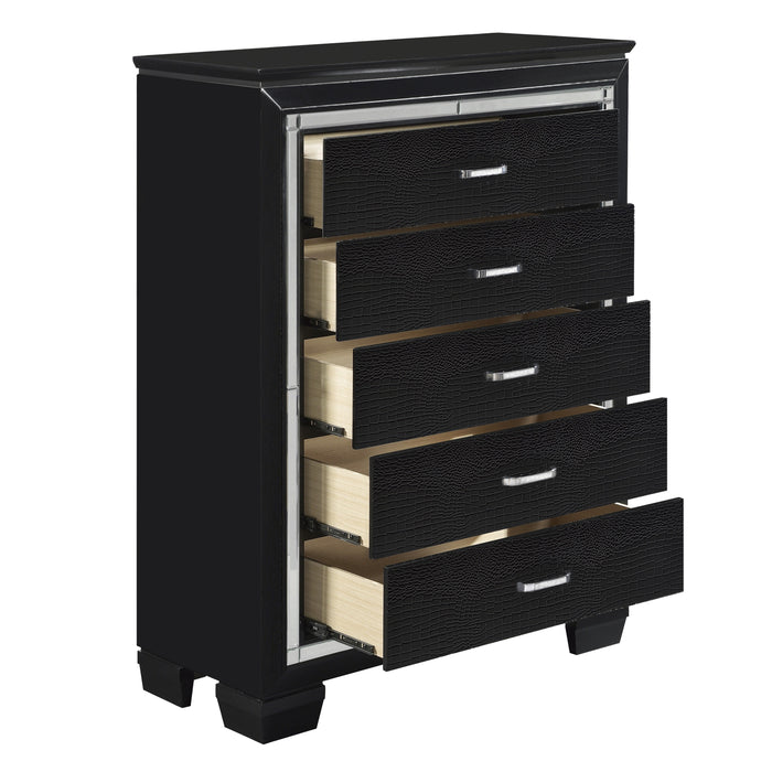Allura Chest in Transparent/Black - 1916BK-9 - FAMSA Furniture (TX)
