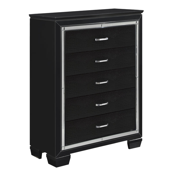 Allura Chest in Transparent/Black - 1916BK-9 - FAMSA Furniture (TX)