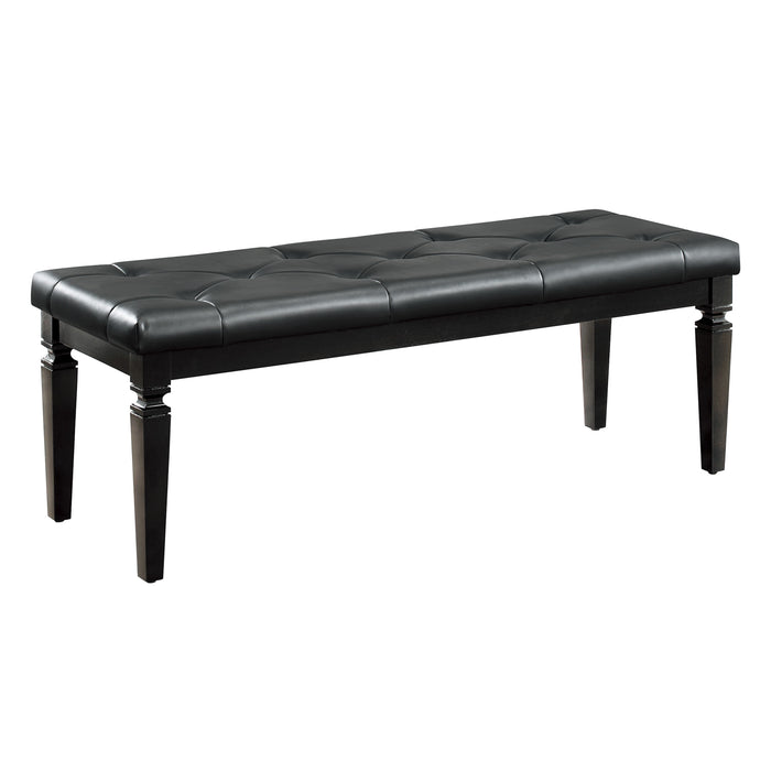 Allura Bed Bench in Transparent/Black - 1916BK-FBH - FAMSA Furniture (TX)