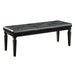 Allura Bed Bench in Transparent/Black - 1916BK-FBH - FAMSA Furniture (TX)
