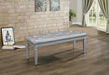 Allura Bed Bench in Gold/Silver/Champagne/Transparent - 1916-FBH - FAMSA Furniture (TX)