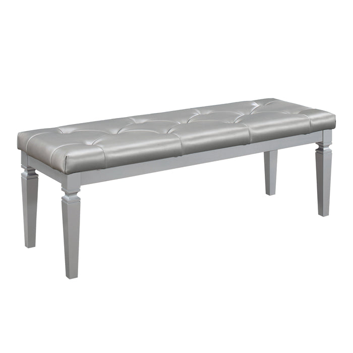 Allura Bed Bench in Gold/Silver/Champagne/Transparent - 1916-FBH - FAMSA Furniture (TX)