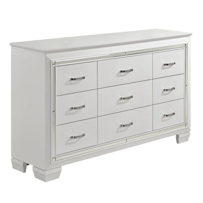 Allura Dresser in Transparent/White - 1916W-5 - FAMSA Furniture (TX)