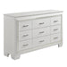 Allura Dresser in Transparent/White - 1916W-5 - FAMSA Furniture (TX)