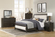 Hebron Eastern King Bed in Beige/Cherry - 1923NBK-1EK - FAMSA Furniture (TX)