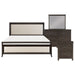 Hebron 4pc Set (QB+NS+DR+MR) in Beige/Cherry - 1923NB-1*4 - FAMSA Furniture (TX)